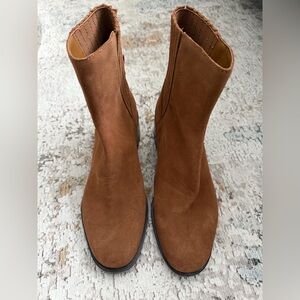 Dolce Vita Tan Suede Ankle Booties
